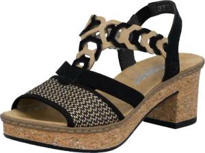 Rieker Sandalette, Sommerschuh, Sandale, Plateauabsatz, in elegantem Look