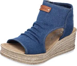 Rieker Schaftsandale, Keilsandalette, Sommerschuh, Plateausohle, in veganer Verarbeitung