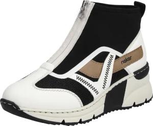 Rieker Schlupfboots, Keilabsatz, Sneaker, High Top-Sneaker mit modischen Ziernähten