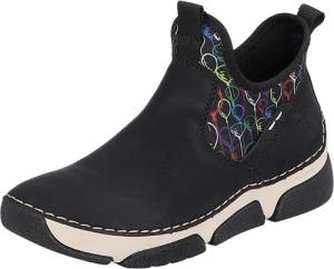 Rieker Schlupfboots mit buntem Aufdruck