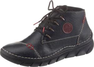 Rieker Schnürboots mit aufwändigen Kontrastnähten