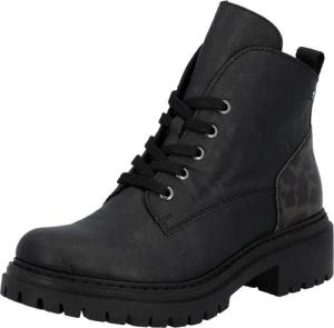 Rieker Schnürboots Schnürstiefelette, Profilsohle, mit praktischem Innenreißverschluss