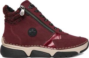 Rieker Schnürschuhe 45960-35 Dunkelrot