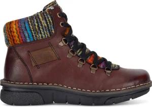 Rieker Schnürschuhe 73343-35 Dunkelrot