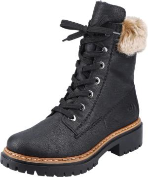 Rieker Schnürstiefelette "Rieker Stiefelette Lederimitat"