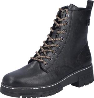 Rieker Schnürstiefelette Schnürboots, Plateauboots, Profilsohle, mit Innenreißverschluss