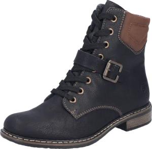 Rieker Schnürstiefelette Schnürboots, Stiefelette, Blockabsatz, mit gepolstertem Schaftrand