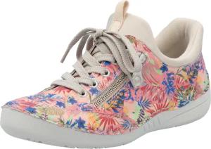 Rieker Slip-On Sneaker, Freizeitschuh, Halbschuh, Schlupfschuh mit aufgesetzter Schnürung
