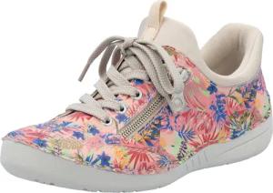 Rieker Slip-On Sneaker, Freizeitschuh, Halbschuh, Schlupfschuh mit aufgesetzter Schnürung