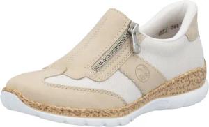 Rieker Slip-On Sneaker, Halbschuh, Freizeitschuh, mit Reißverschluss und MemoSoft-Innensohle