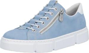 Rieker Slip-On Sneaker mit Reißverschluss außen, Freizeitschuh, Halbschuh, Schlupfschuh
