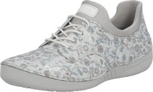 Rieker Slip-On Sneaker Slipper, Halbschuh, Freizeitschuh mit floraler Musterung