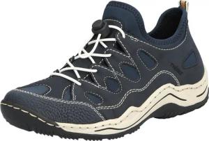 Rieker Slip-On Sneaker Trekking Schuh, Freizeitschuh, Slipper mit Wechselfußbett