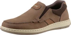 Rieker Slipper Mokassin, Loafer, Komfortschuh mit Gummizug für guten Sitz