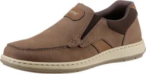 Rieker Slipper Mokassin, Loafer, Komfortschuh mit Gummizug für guten Sitz