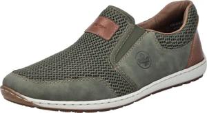 Rieker Slipper Sommerschuh, Schlupfschuh, Freizeitschuh mit kontrastfarbenen Besätzen