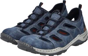 Rieker Slipper Trekking Schuh, Sandale, Sommerschuh mit praktischem Gummizug