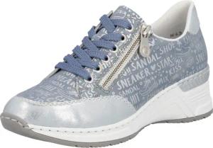 Rieker Sneaker mit Lettern bedruckt, Freizeitschuh, Halbschuh, Schnürschuh