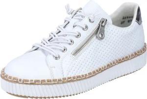 Rieker Sneaker mit modischer Ziernaht, Freizeitschuh, Halbschuh, Schnürschuh