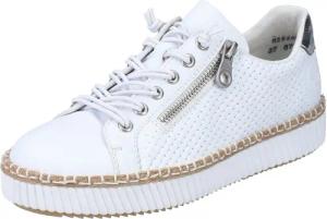 Rieker Sneaker mit modischer Ziernaht, Freizeitschuh, Halbschuh, Schnürschuh