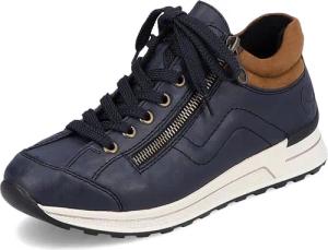 Rieker Sneaker mit weichem Schaftrand, Freizeitschuh, Halbschuh, Schnürschuh