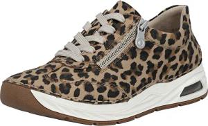 Rieker Sneaker Schnürschuh, Halbschuh Freizeitsneaker im leo-Look