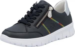 Rieker Sneaker, Schnürschuh, Halbschuh, Freizeitsneaker, seitlicher Reißverschluss