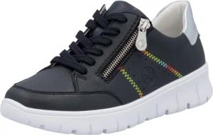 Rieker Sneaker, Schnürschuh, Halbschuh, Freizeitsneaker, seitlicher Reißverschluss