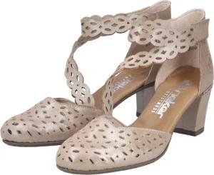 Rieker Spangenpumps Sommerschuh, Pumps mit Klettverschluss, Blockabsatz