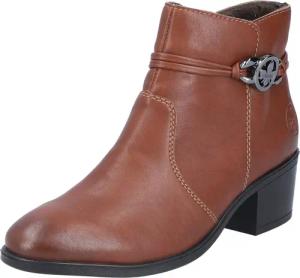 Rieker Stiefelette, Ankleboots, Klassik-Stiefelette, Blockabsatz, Innenreißverschluss