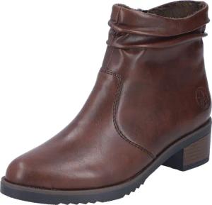Rieker Stiefelette, Boots, Blockabsatz, slouchy Schaft, mit Innenreißverschluss