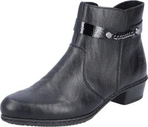 Rieker Stiefelette mit kleiner Zierkette am Schaft, schmale Form