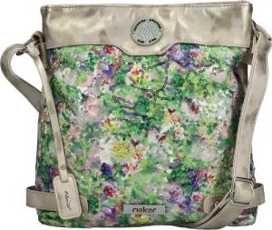 Rieker Umhängetasche Damen Schultertasche, Handtasche in Metallic-Optik