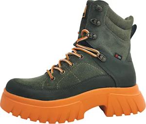 Rieker W1871-54 Grün 54- leaf/khaki/schwrz/moo