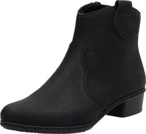 Rieker Westernstiefelette, Stiefelette, Cowboyboots, Blockabsatz, mit Innenreißverschluss