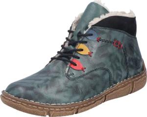 Rieker Winterboots Schnürboots, Stiefelette mit gepolstertem Schaftrand