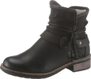 Rieker Winterboots, Winterstiefelette, Blockabsatz, Warmfutter, mit Zierbänder