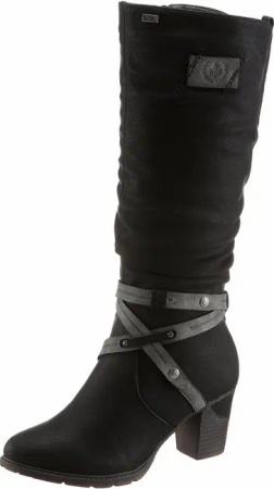 Rieker Winterstiefel, Blockabsatz, Rieker TEX-Membran, mit stylischem Zierriemchen