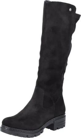 Rieker Winterstiefel, Langschaftstiefel, Blockabsatz, mit Stretch