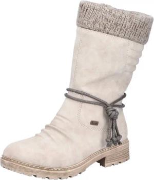 Rieker Winterstiefel, Winterboots, Blockabsatz, TEX-Membran, mit gestricktem Schaftrand
