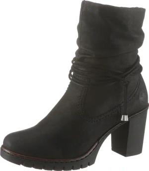 Rieker Winterstiefelette, Boots, Trichterabsatz, Warmfutter, mit gerafftem Schaft