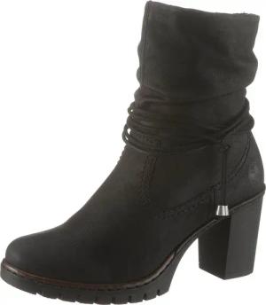 Rieker Winterstiefelette, Boots, Trichterabsatz, Warmfutter, mit gerafftem Schaft