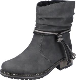 Rieker Winterstiefelette mit Zierbänder am slouchy Schaft