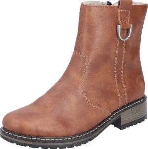 Rieker Winterstiefelette, Schlupfboots, Blockabsatz, mit Innenreißverschluss