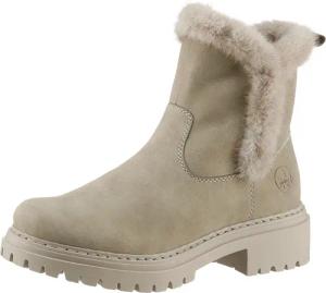 Rieker Winterstiefelette, Winterboots, Profilsohle, Blockabsatz, mit Innen-Reißverschluss