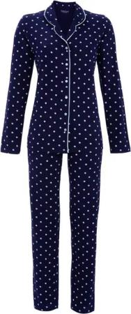 Ringella Pyjama - Schlafanzug im Punktdessin und durchgehender Knopfleiste