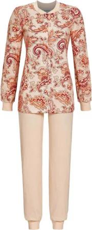 Ringella Schlafanzug Modischer Damen Pyjama (2 tlg) Baumwolle geknöpft