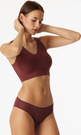 Rio-Slip seamless Spitze burgund - Invisible Soft Lace 36