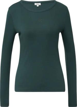 Ripp-Langarmshirt mit Stickerei