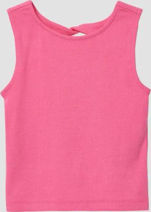 Ripp-Top mit Cut-out am Rücken